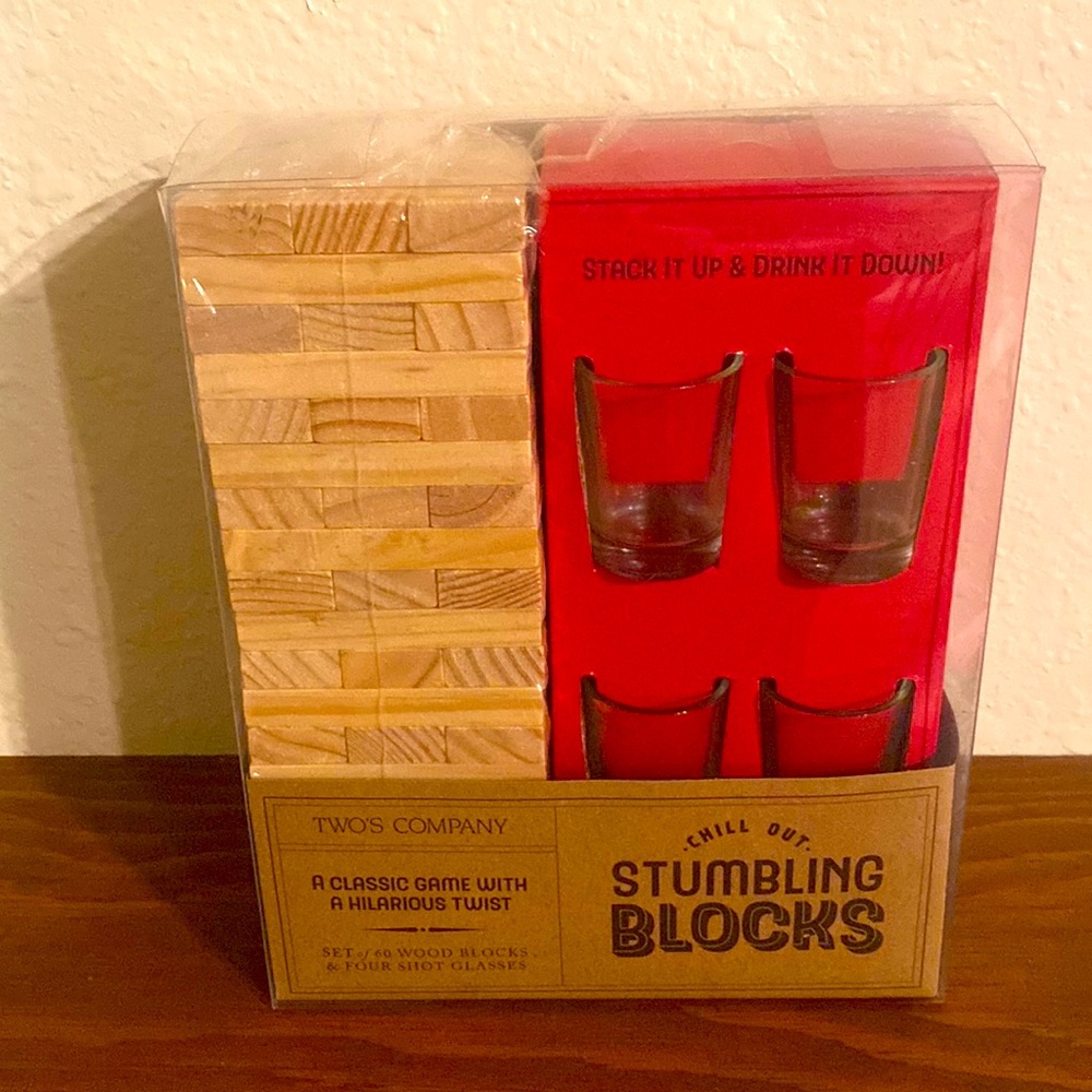 Two’s Company-Chill Out Stumbling Blocks Game- Brand New